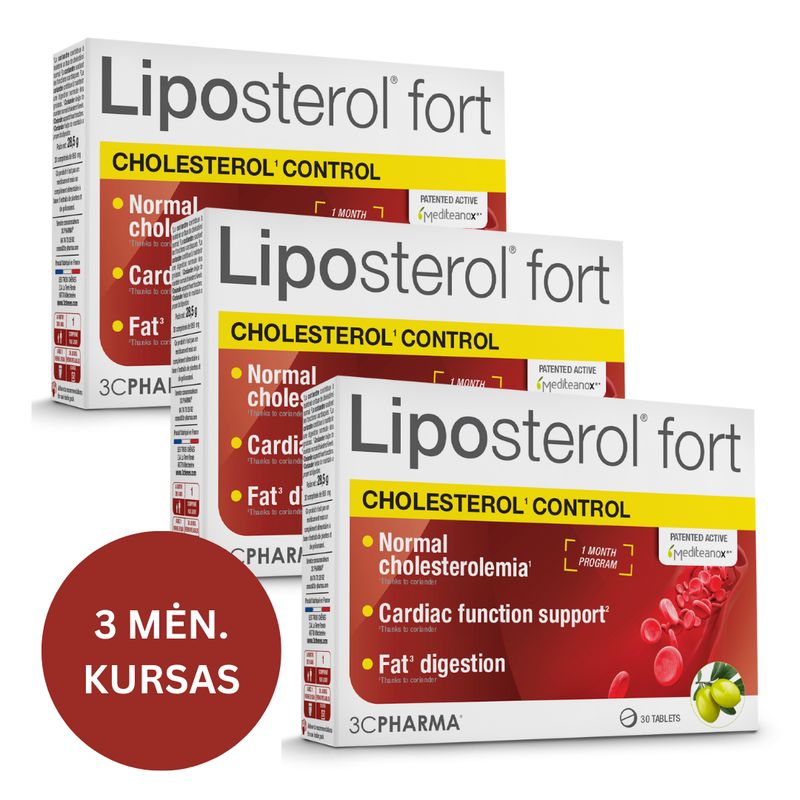 3C PHARMA Liposterol Fort, tabletės N30 x 3, nuotrauka Nr. 1