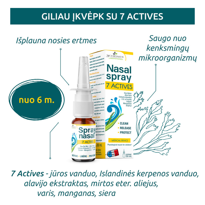 3 CHÊNES 7 Actives, purškalas 50 ml, nuotrauka Nr. 2