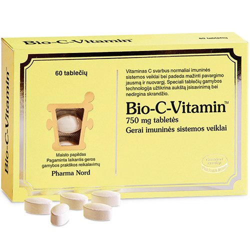 Bio-C-Vitamin tabletės N60, nuotrauka Nr. 1