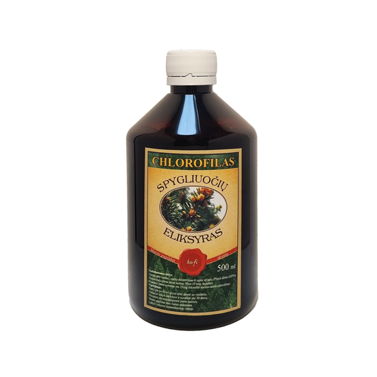 CHLOROFILAS spygliuočių eliksyras, 500 ml, nuotrauka Nr. 1