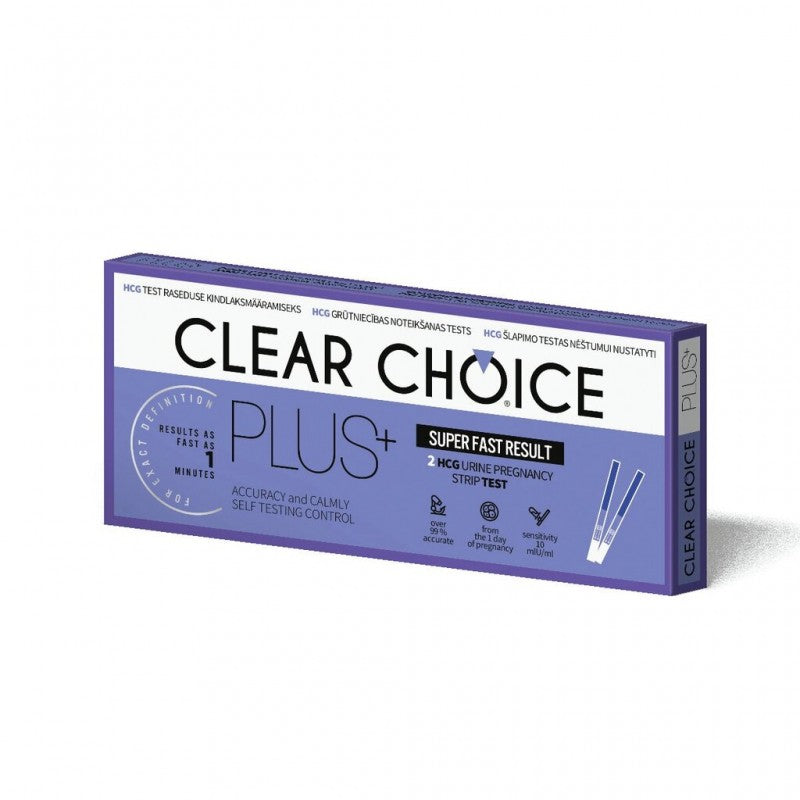 Clear Choice Plus nėštumo testas, juostelės N2, nuotrauka Nr. 1