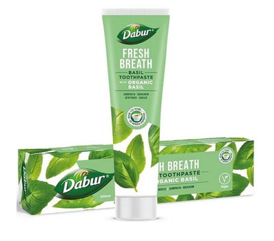 Dabur dantų pasta BASIL su ekologišku baziliku, 100ml