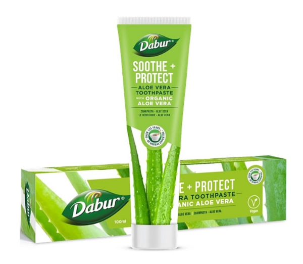 Dabur dantų pasta SOOTHE+PROTECT ALOE VERA, 100ml, nuotrauka Nr. 1