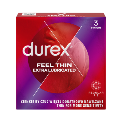 DUREX Feel Thin Extra Lubricated prezervatyvai N3