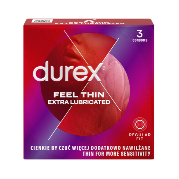 DUREX Feel Thin Extra Lubricated prezervatyvai N3, nuotrauka Nr. 1