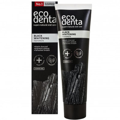 ECODENTA Dantų pasta balinamoji juoda 100ml