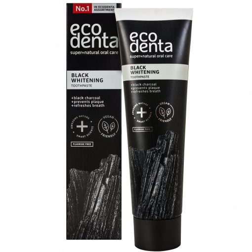 ECODENTA Dantų pasta balinamoji juoda 100ml, nuotrauka Nr. 1