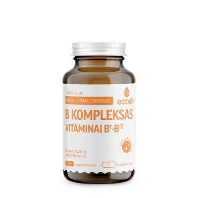 ECOSH Bioaktyvus B vitaminų kompleksas kaps. N60