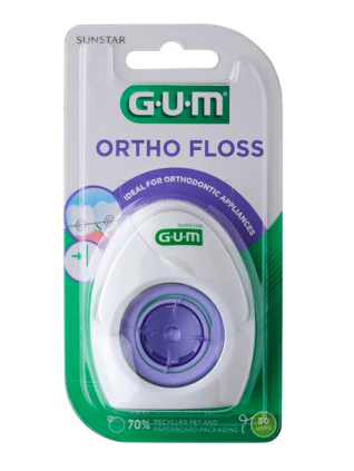 GUM Tarpdančių siūlas ortodontinis ORTHO N50