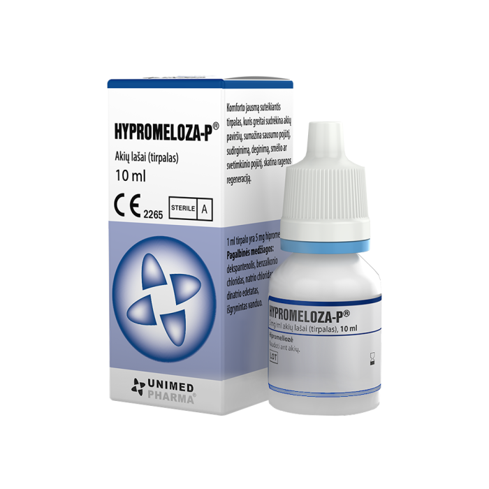 Hypromeloza-P Unimed Pharma 0.5% akių lašai 10ml, nuotrauka Nr. 1