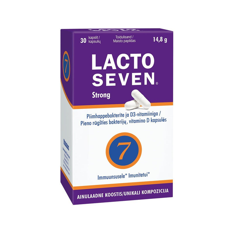 LACTO SEVEN Strong kapsulės N30, nuotrauka Nr. 1