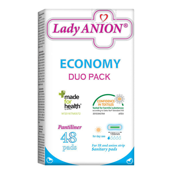 Lady Anion kasdieniniai įklotai 155mm N48, nuotrauka Nr. 1