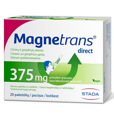 Magnetrans direkt 375mg burnoje tirpstančios granulės, N20