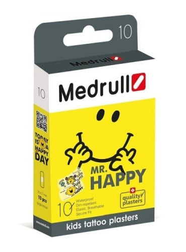Medrull pleistras Mr. Happy vaikiškas, N10, nuotrauka Nr. 1