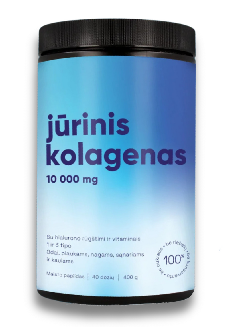 MELIOR 10000mg Jūrinis Kolagenas su Hialurono rūgštimi ir Vitaminais, nuotrauka Nr. 1