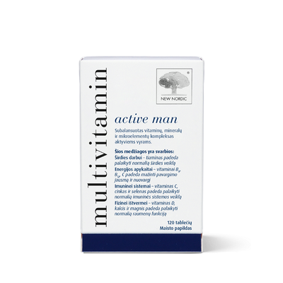 MULTIVITAMIN multivitaminai vyrams ACTIVE MAN, N120
