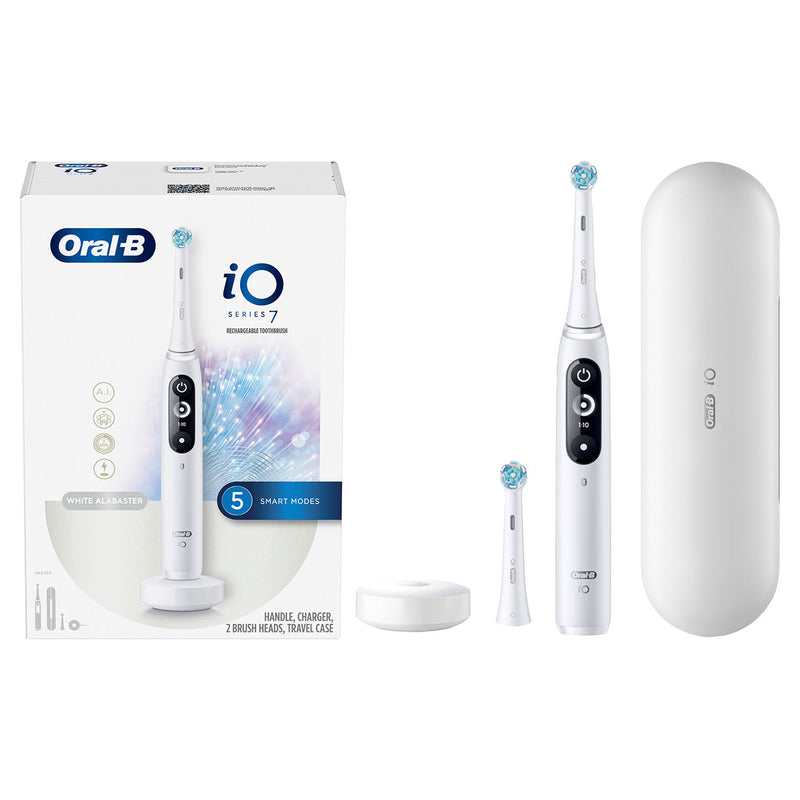 Oral-B iO 7 elektrinis dantų šepetėlis baltas, nuotrauka Nr. 1