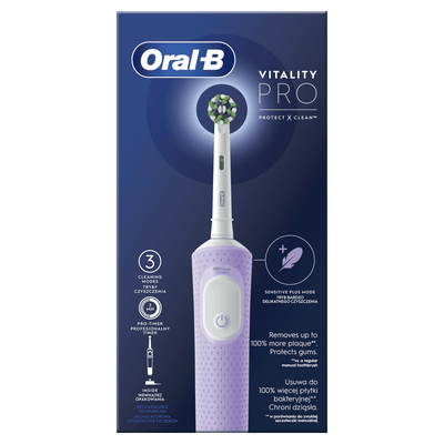 Oral-B Vitality Pro elektrinis dantų šepetėlis, Lilac