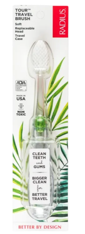 RADIUS dantų šepetėlis su keičiama galvute TOUR TRAVEL BRUSH SOFT, nuotrauka Nr. 3