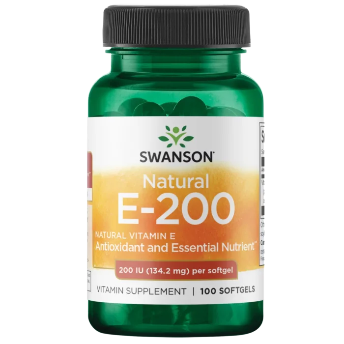 SWANSON Vitaminas E (natūralus) 134.2 mg, kapsulės N100, nuotrauka Nr. 1