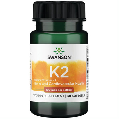 SWANSON Vitaminas K2 (natūralus) 100mcg kapsulės N30