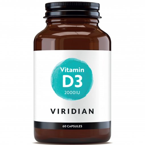 VIRIDIAN Vitaminas D3 2000 IU, kapsulės N60, nuotrauka Nr. 1