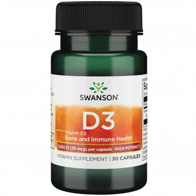 SWANSON Vitaminas D3 1000TV kapsulės N30