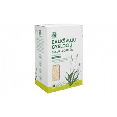 ŠVF Balkšvųjų gysločių sėklų luobelės, maistinės skaidulos, 100 g