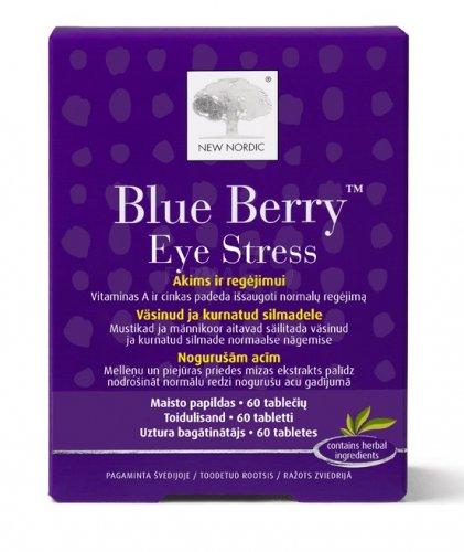 Blue Berry Eye Stress tabletės N60, nuotrauka Nr. 1