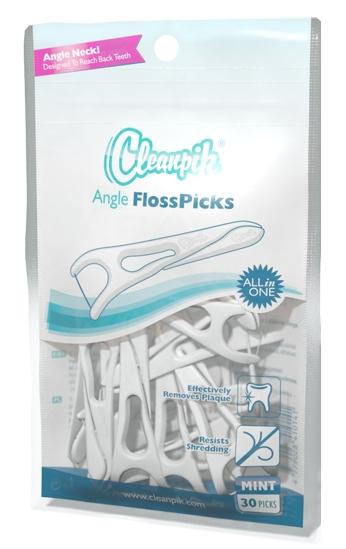 Cleanpik dantų siūlas su lenktu koteliu Angle N30