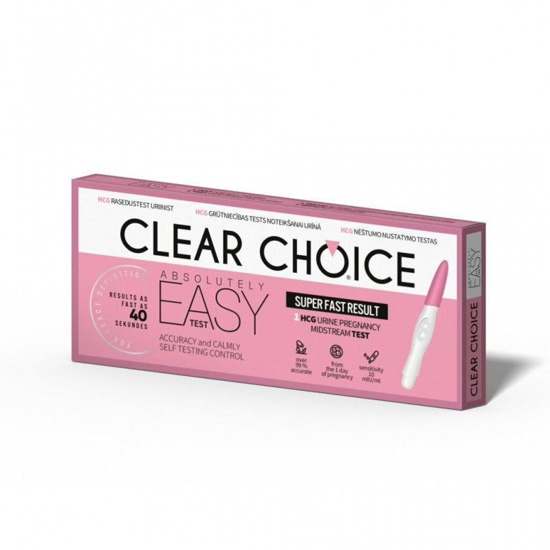 Clear Choice Easy nėštumo testas N1, nuotrauka Nr. 1