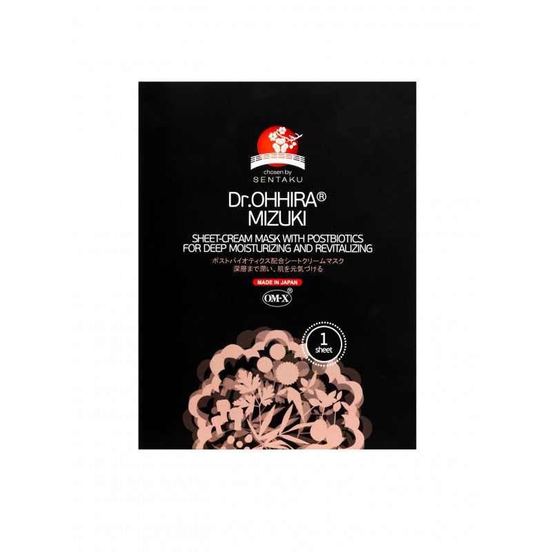 DR. OHHIRA Mizuki lakštinė-kreminė veido kaukė su postbiotikais N1x30ml, nuotrauka Nr. 1