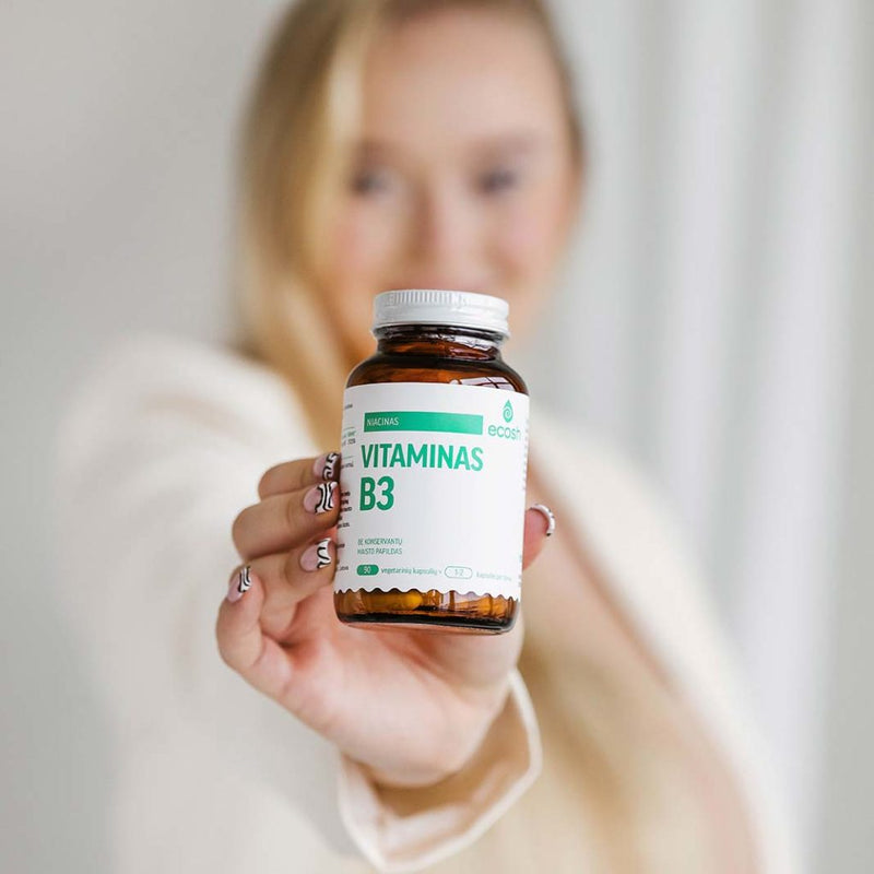 ECOSH Vitaminas B3 (niacinas) 250mg kapsulės N90, nuotrauka Nr. 2