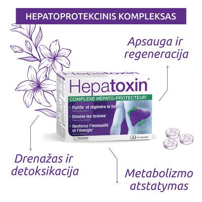 3C PHARMA Hepatoxin, tabletės N60
