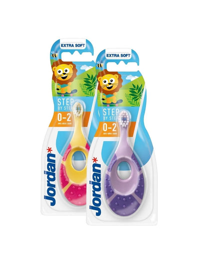 Jordan kūdikių dantų šepetėlis Step 0-2 metai minkštas
