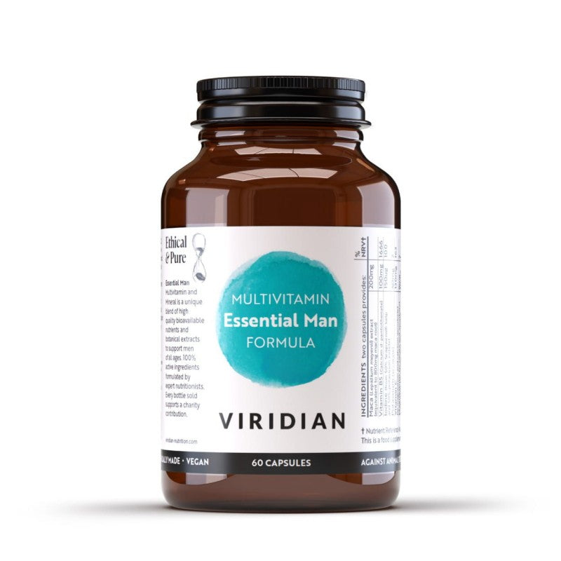 VIRIDIAN Essential Man Multivitamin, kapsulės N60, nuotrauka Nr. 1