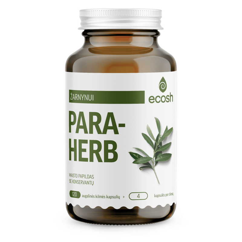 ECOSH Paraherb kapsulės N120, nuotrauka Nr. 1