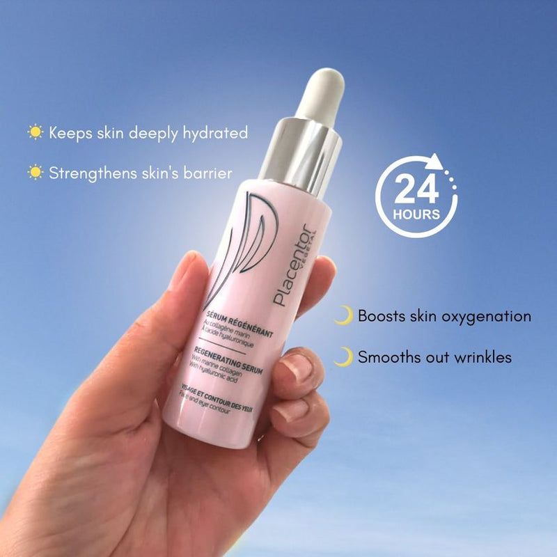 PLACENTOR regeneruojamasis chronobiologinis serumas veidui ir akių kontūrui 30ml, nuotrauka Nr. 2