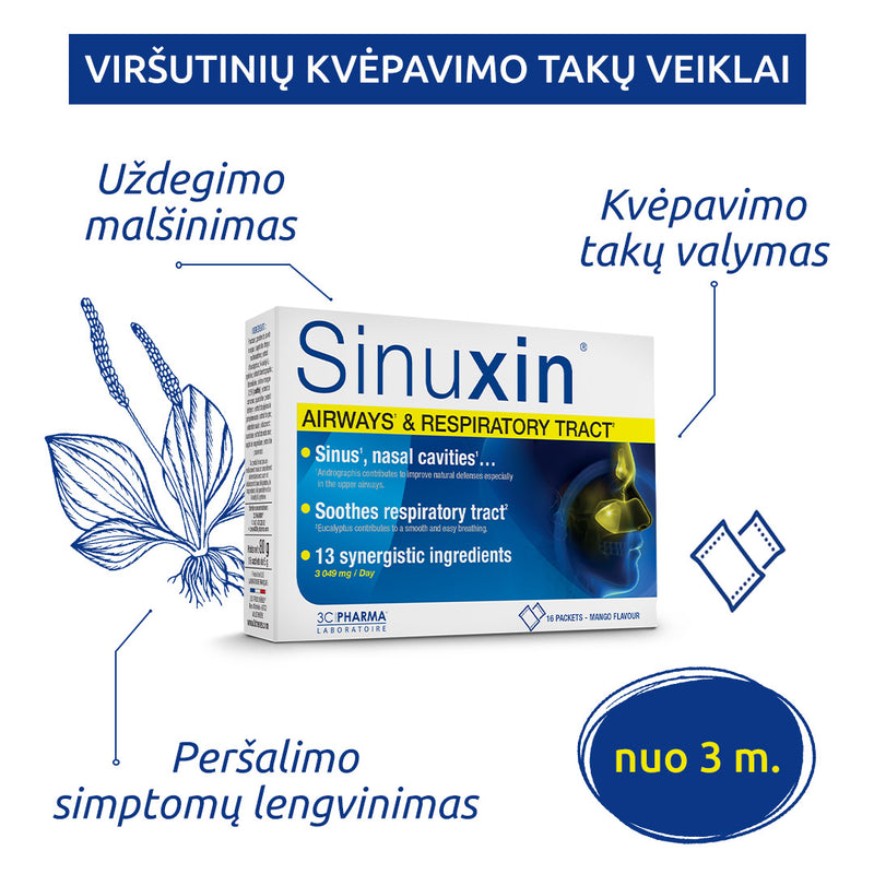 3C PHARMA Sinuxin, paketėliai N16, nuotrauka Nr. 2