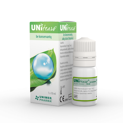 UNIMED PHARMA UNITEARS, akių lašai, 10 ml