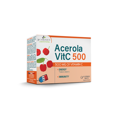 3 CHÊNES Acérola VitC 500, tabletės N24