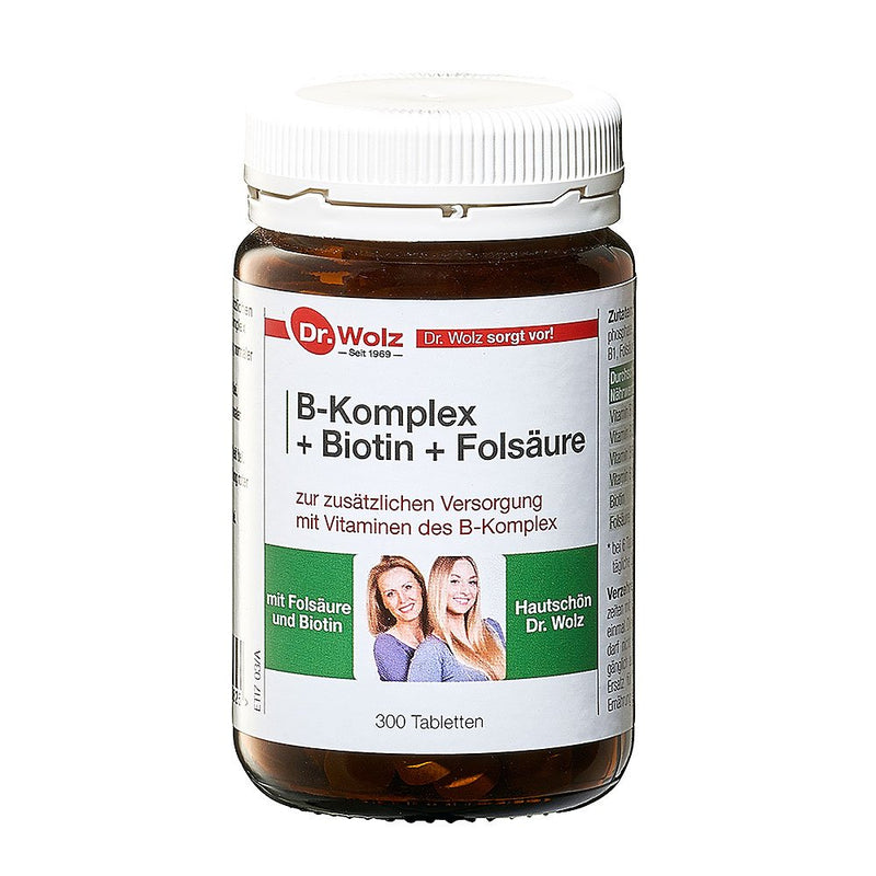 Dr. Wolz B-complex + Biotin + Folic Acid tabletės N300, nuotrauka Nr. 1