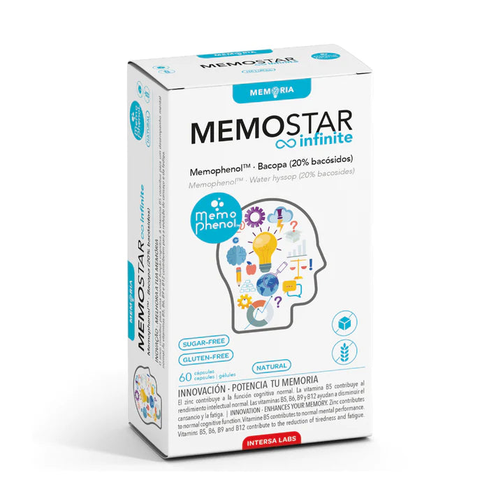 MEMOSTAR® INFINITE augalinės kapsulės N60, nuotrauka Nr. 1