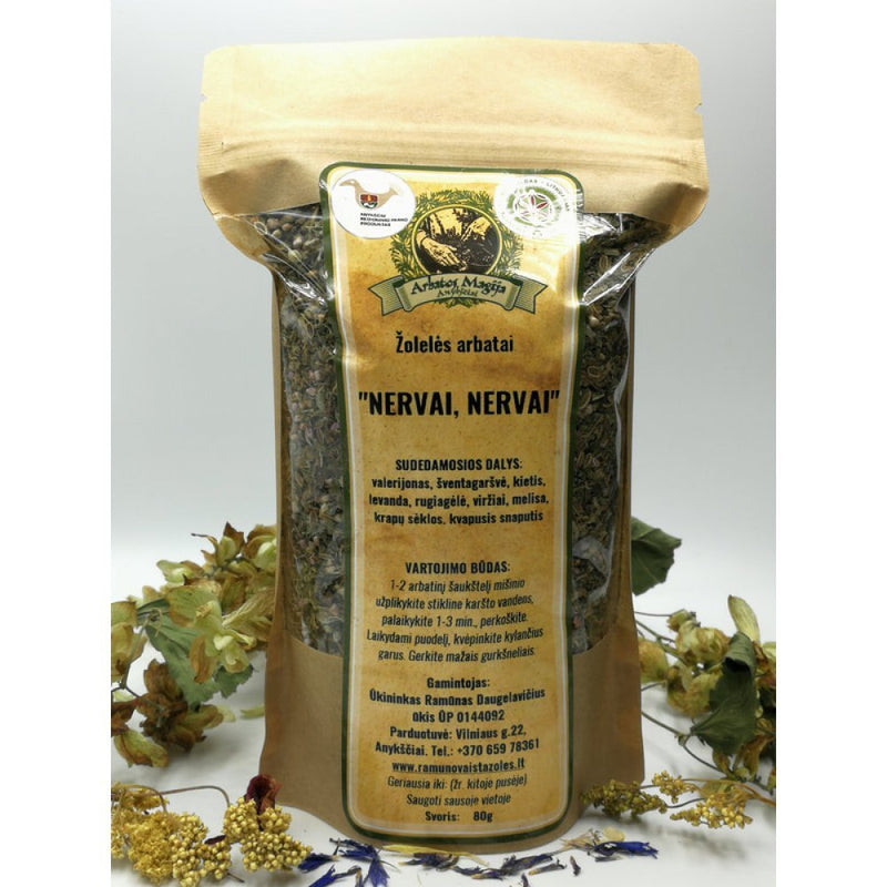 NERVAI NERVAI žolelės arbatai 70G, nuotrauka Nr. 1