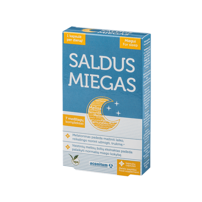 Saldus Miegas kapsulės N15