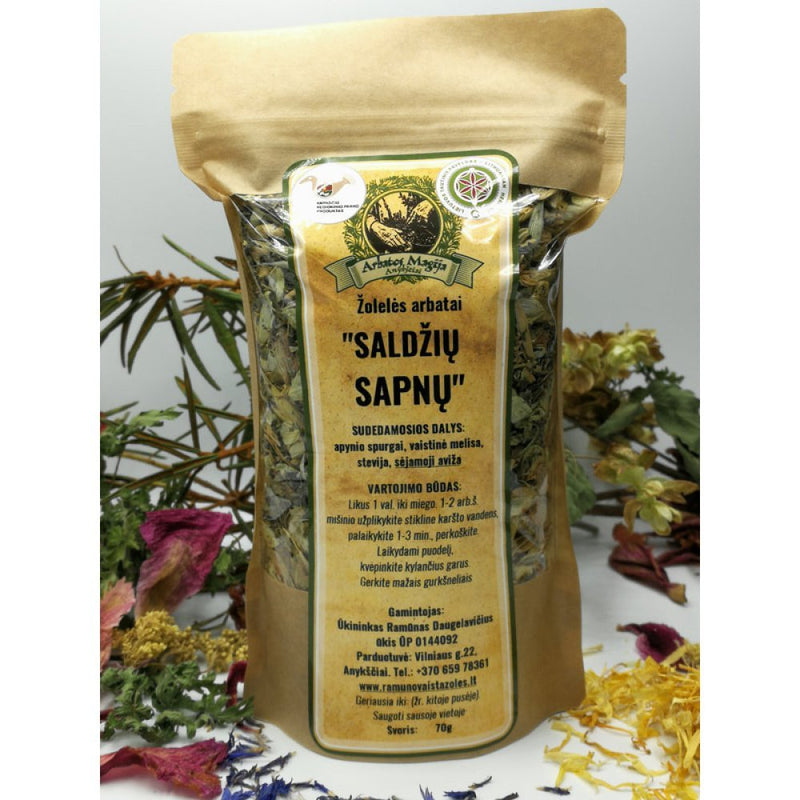 SALDŽIŲ SAPNŲ su stevija žolelės arbatai 70G, nuotrauka Nr. 1