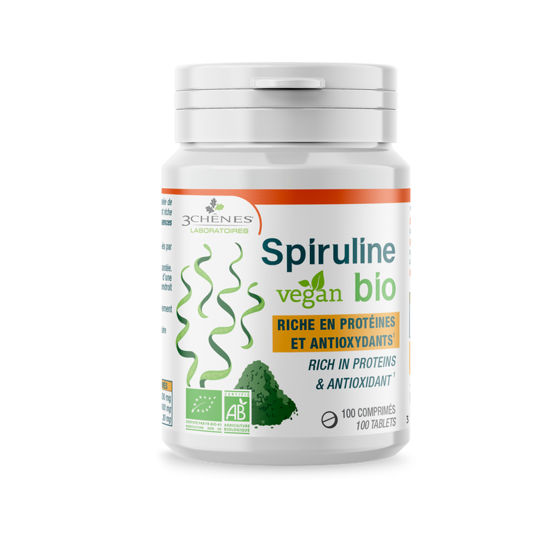 3 CHÊNES Spiruline Vegan Bio, tabletės N100, nuotrauka Nr. 1