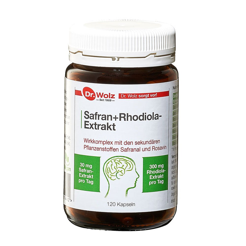 Dr. Wolz Safran + Rhodiola Extrakt kapsulės N120, nuotrauka Nr. 1