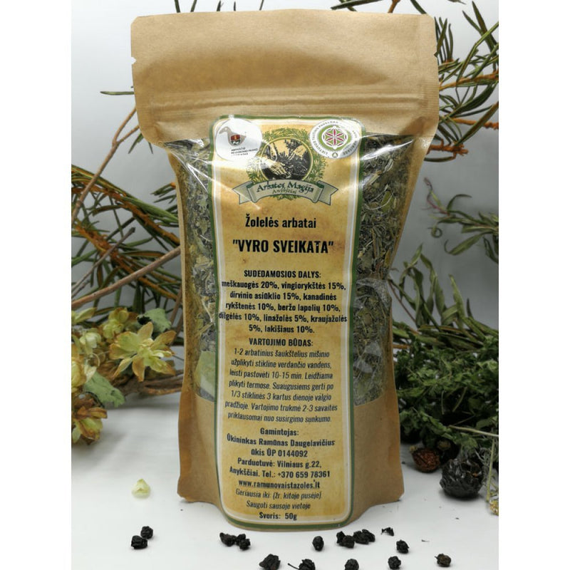 VYRO SVEIKATA žolelės arbatai 50G, nuotrauka Nr. 1