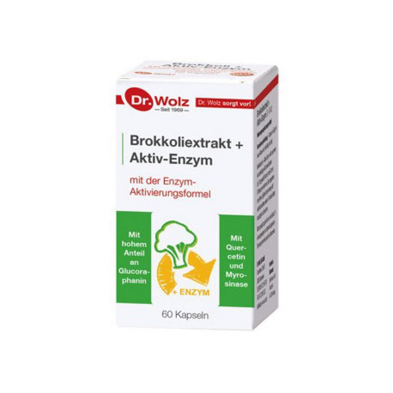 Dr. Wolz Brokkoliextrakt + Activ Enzym kapsulės N60, nuotrauka Nr. 1